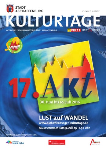 Pocketguide 17. Aschaffenburger Kulturtage