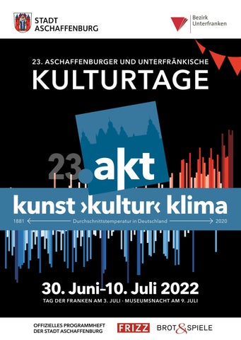 Pocketguide 23. Aschaffenburger Kulturtage